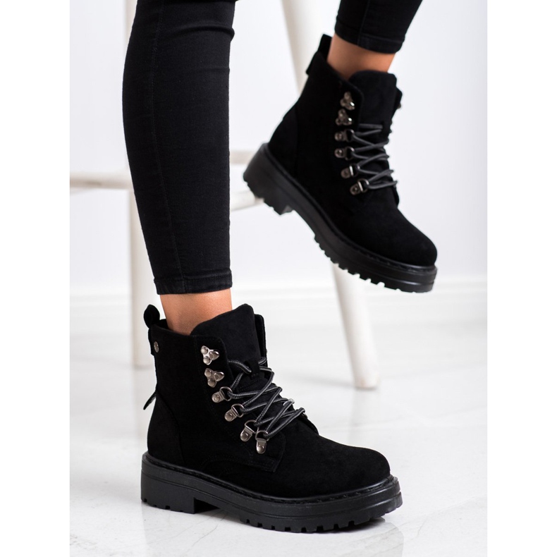 Bestelle Trapper sulla piattaforma nero 1