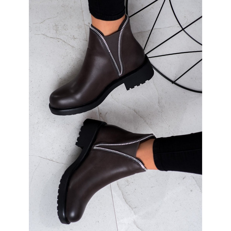 SHELOVET Stivaletti Chelsea alla moda grigio 1