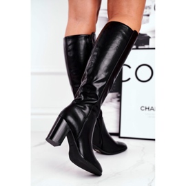 Stivali al ginocchio da donna Sergio Leone neri KZ278 nero 2