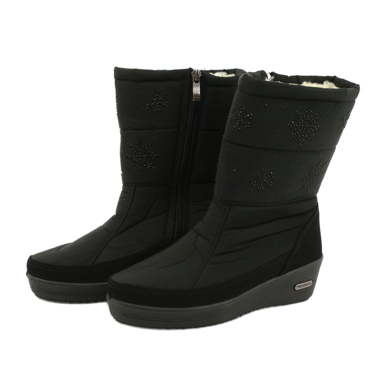 Doposci in pelliccia leggera Progress 20-01 nero 2