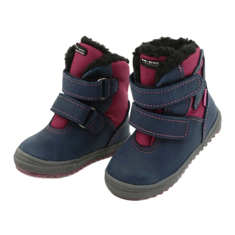 Stivali stivali con membrana TE-POR Mazurek 1351 M blu navy rosa 2