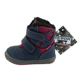Stivali stivali con membrana TE-POR Mazurek 1351 M blu navy rosa 5