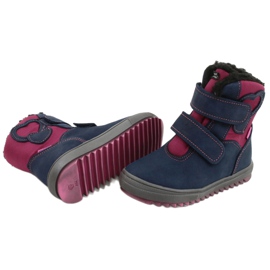 Stivali con membrana TE-POR Mazurek 1351 M blu navy rosa 4