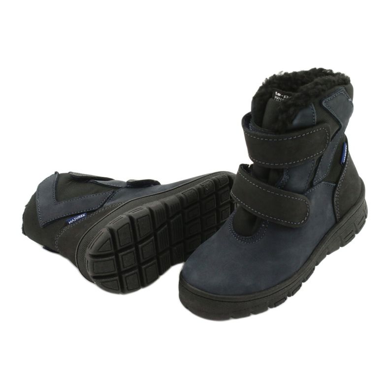 Stivali con membrana Mazurek 1351 blu navy nero 3