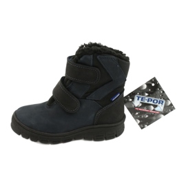 Stivali con membrana Mazurek 1351 blu navy nero 4