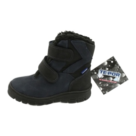 Stivali con membrana Mazurek 1351 blu navy nero 4