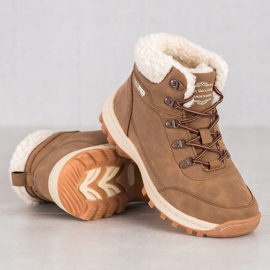 Ax Boxing Scarpe da trekking con montone marrone 1