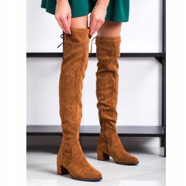 Stivali sopra il ginocchio di Sergio Leone marrone 1