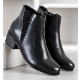Goodin Stivali classici in ecopelle nero 1
