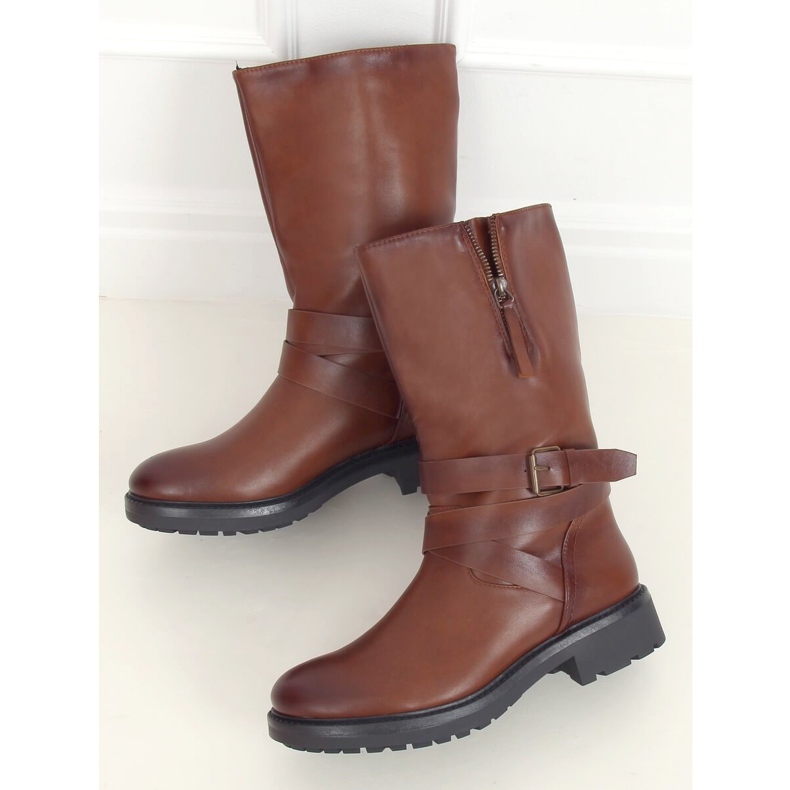 Stivali militari marroni RB98P Camel marrone 1