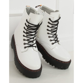 Stivali Martens su suola alta, bianco KS-1255 White bianca 2