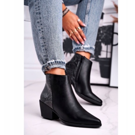 Stivali da donna Warm Black Meatown nero grigio 1