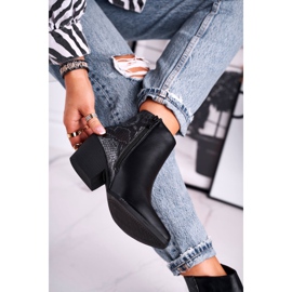 Stivali da donna Warm Black Meatown nero grigio 2