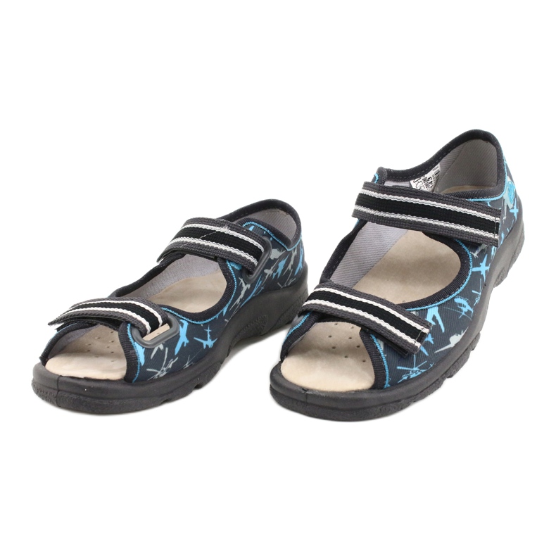 Scarpe per bambini Befado 869X143 blu grigio multicolore 5