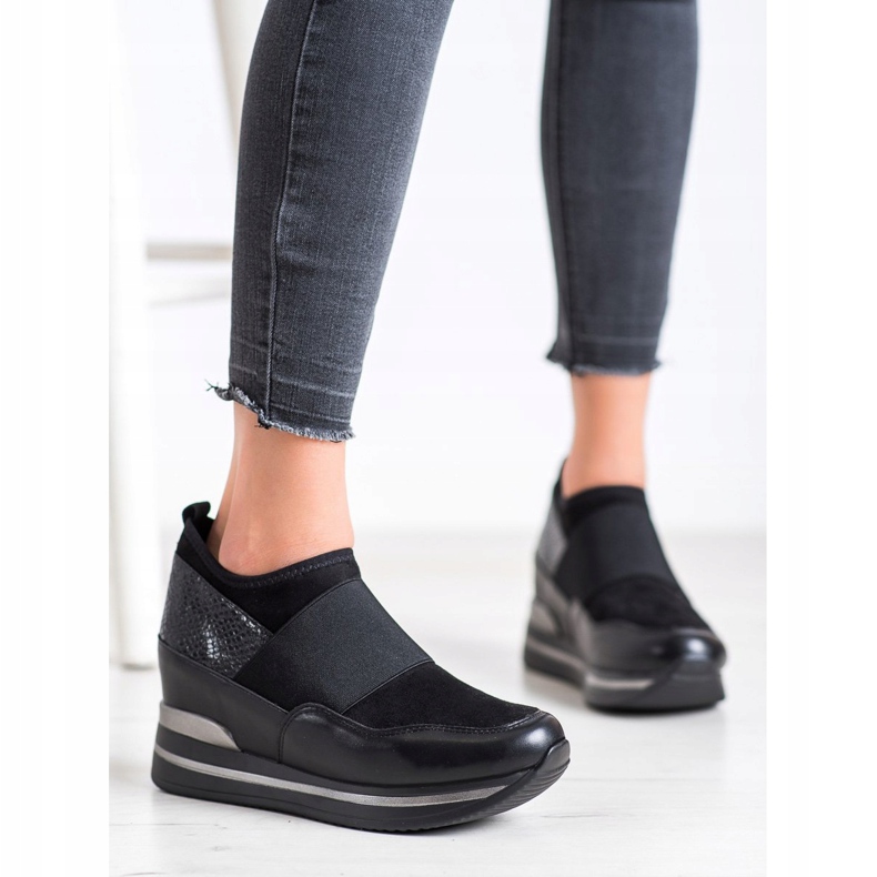 Gogo Scarpe da ginnastica senza lacci nero 1