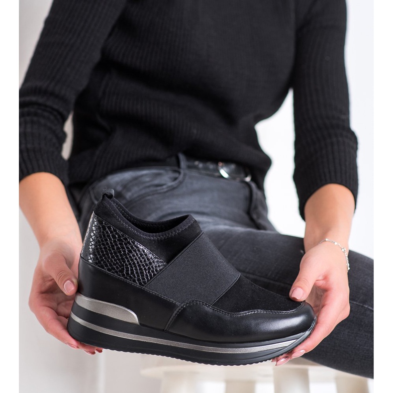 Gogo Scarpe da ginnastica senza lacci nero 2