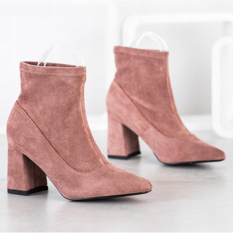 SHELOVET Stivaletti Slip-on In Spitz rosa 1