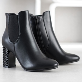 Kayla Stivali Con Tacco Decorativo nero 1