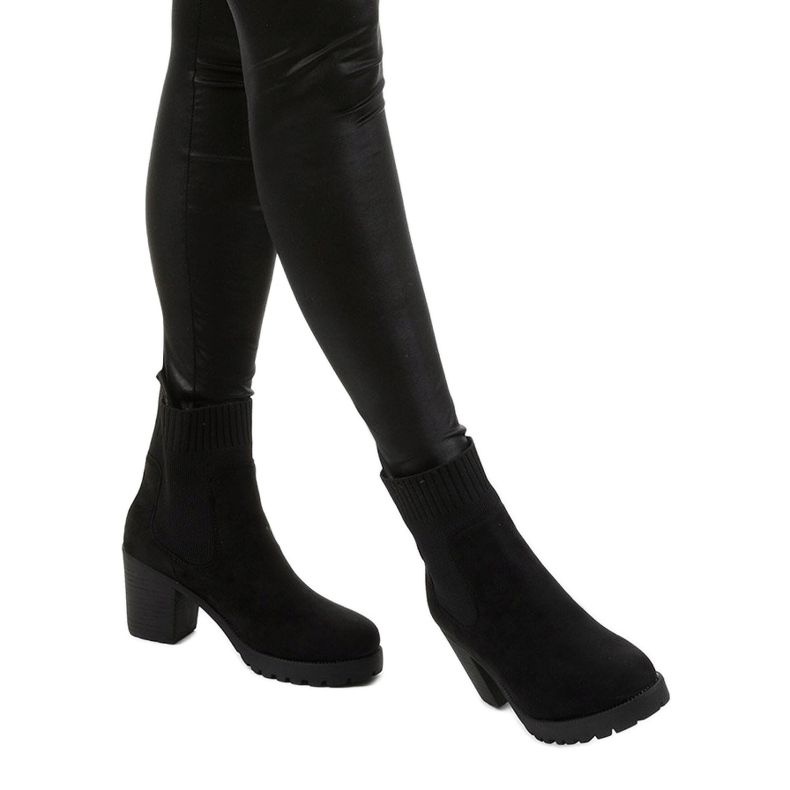 Stivaletti neri con calzino Frostray nero 1
