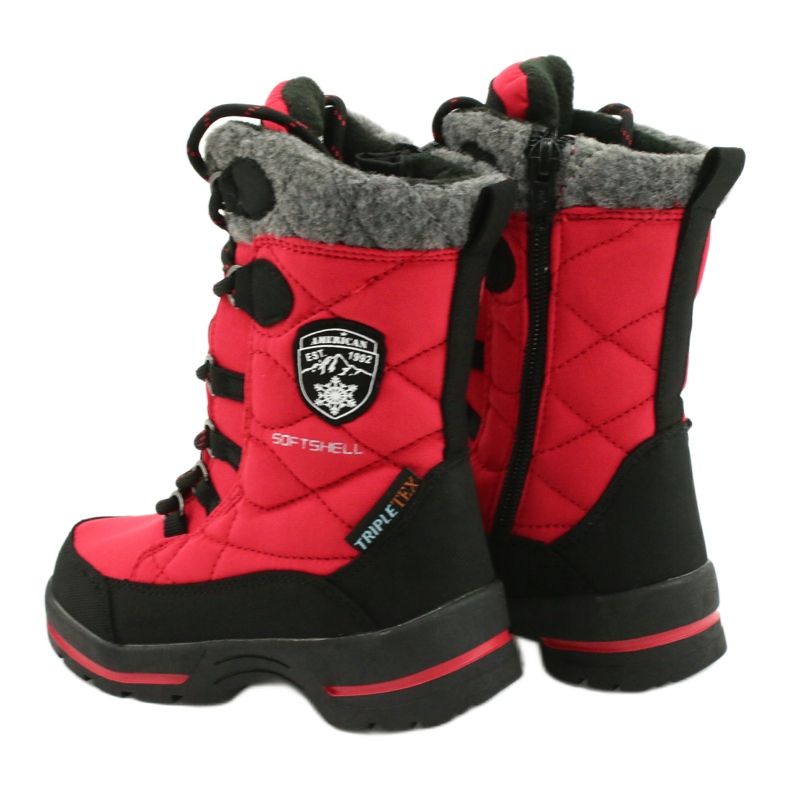 Doposci con membrana American Club SN15 / 20 rosso nero grigio 3