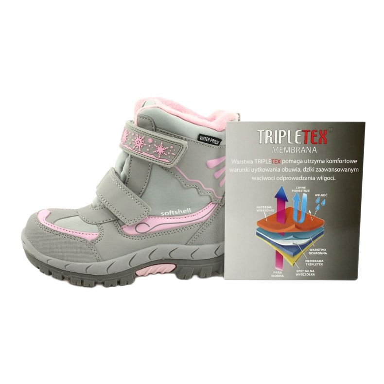 American Club Stivali americani impermeabili con membrana HL46 / 20 rosa grigio 4