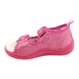 American Club Sandali ciabatte americane TEN38/20, sottopiede in pelle fucsia rosa 1