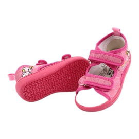 American Club Sandali ciabatte americane TEN38/20, sottopiede in pelle fucsia rosa 3