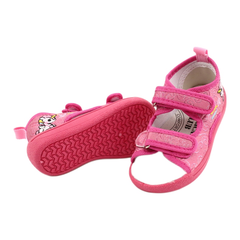 American Club Sandali ciabatte americane TEN38/20, sottopiede in pelle fucsia rosa 3