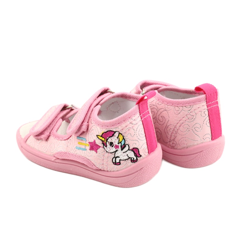 American Club Sandali ciabatte americane TEN38/20, inserto in pelle rosa 5