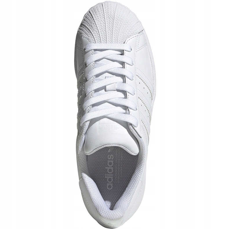 Scarpe da bambino Adidas Superstar J bianche EF5399 bianca 1
