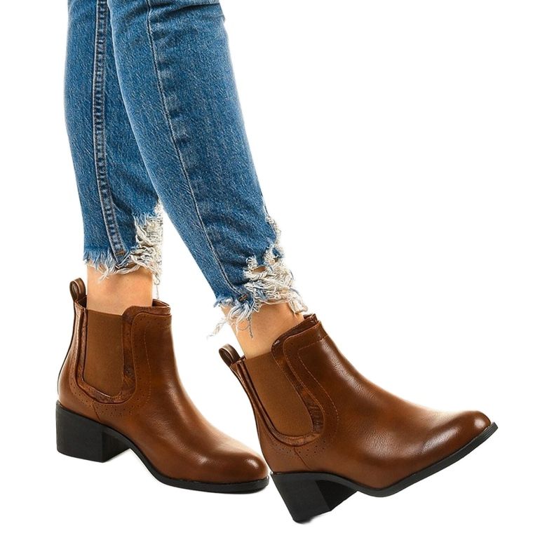 Stivali cammello, stivali Bluehill Jodhpur isolati marrone 1