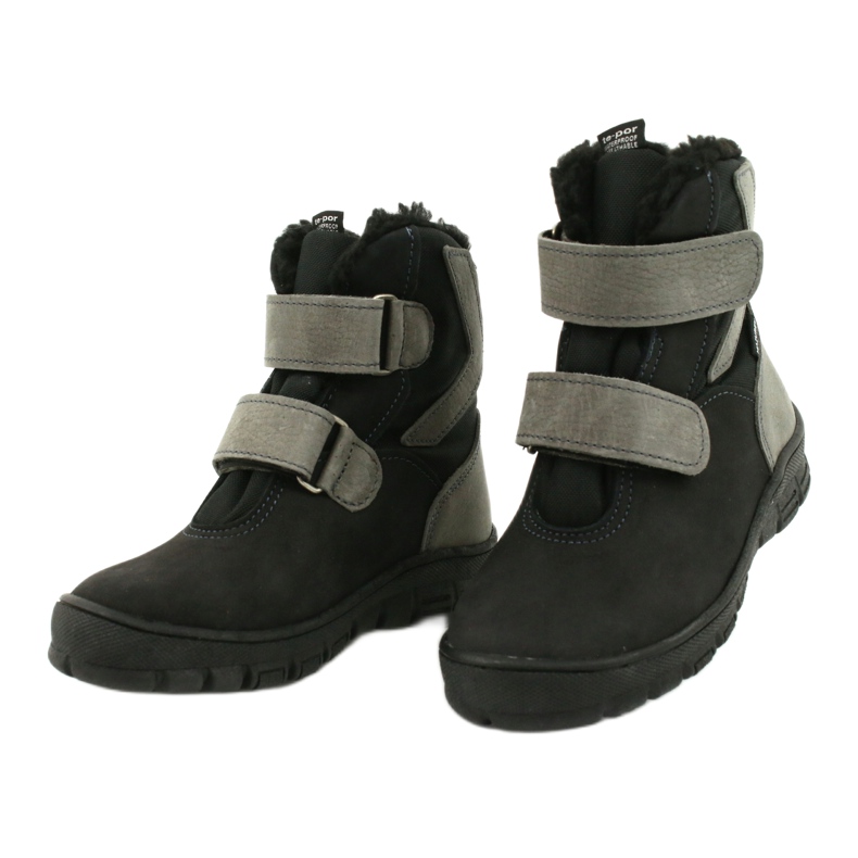 Stivali neri con membrana Mazurek 1351 nero grigio 2