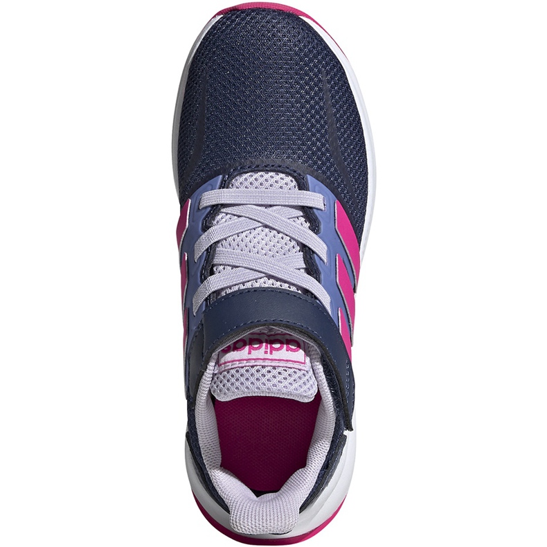 Adidas Runfalcon C scarpe da bambino, blu navy e rosa EG6148 1