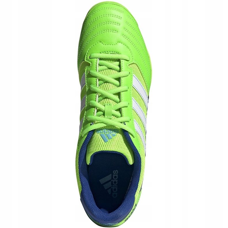 Scarpe da calcio Adidas Super Sala verde e blu FV2564 1
