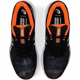 Scarpe da corsa da uomo Asics Gel Pulse 11 nere e arancioni 1011A550 003 nero 1