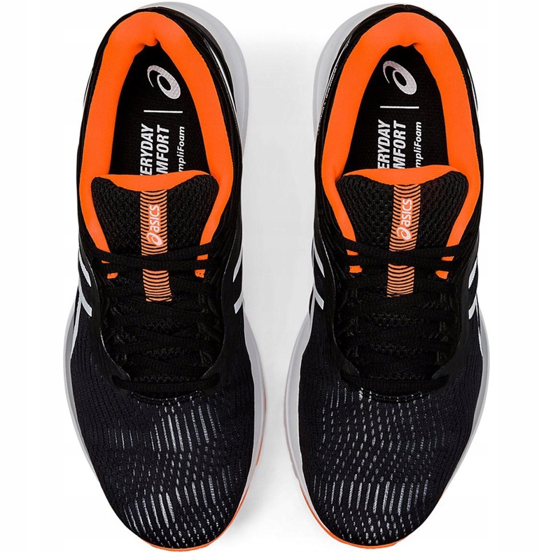 Scarpe da corsa da uomo Asics Gel Pulse 11 nere e arancioni 1011A550 003 nero 1