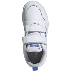 Adidas Tensaur C scarpe da bambino bianche e blu EF1096 bianca 1