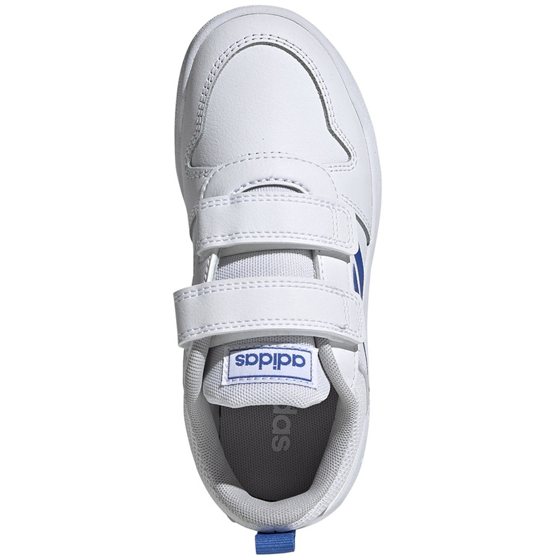 Adidas Tensaur C scarpe da bambino bianche e blu EF1096 bianco 1
