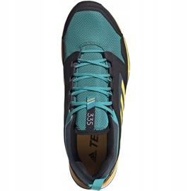 Scarpe uomo Adidas Terrex Agravic Tr nere e turchesi FV2418 nero verde giallo 1