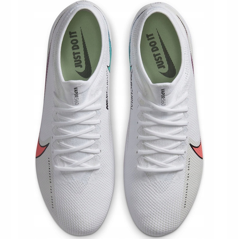Nike Mercurial Vpor 13 Pro Fg AT7901 163 scarpa da calcio bianco bianco 1