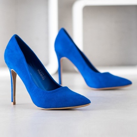 Renda Tacchi in pelle scamosciata blu 1