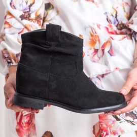 Marquiz Stivali da cowboy alla moda nero 1