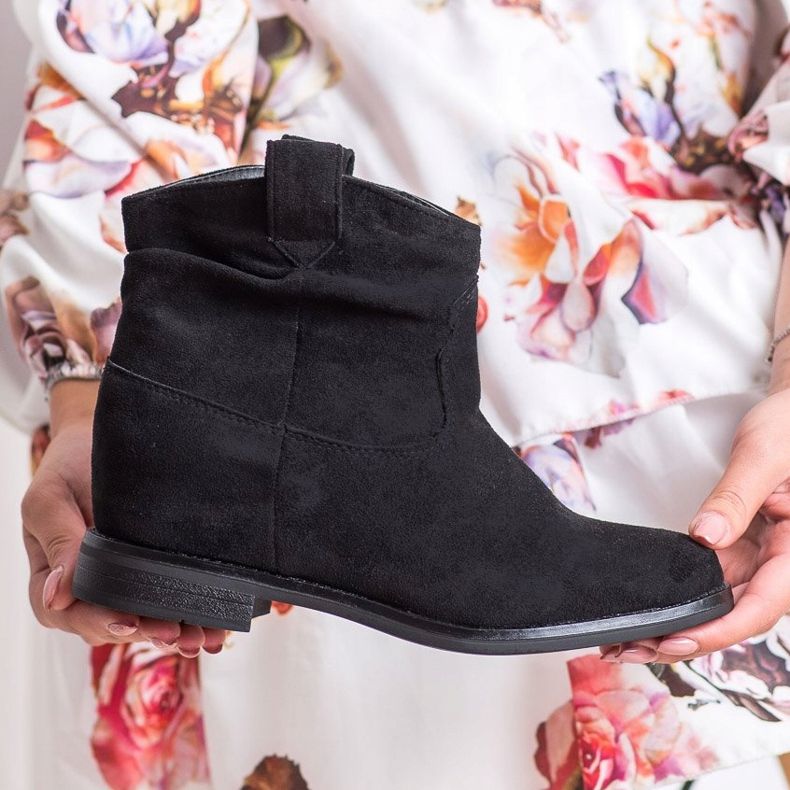 Marquiz Stivali da cowboy alla moda nero 1