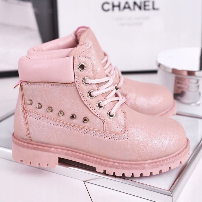 MSMG Stivaletti Bambini con Borchie Rosa Gonzo 1