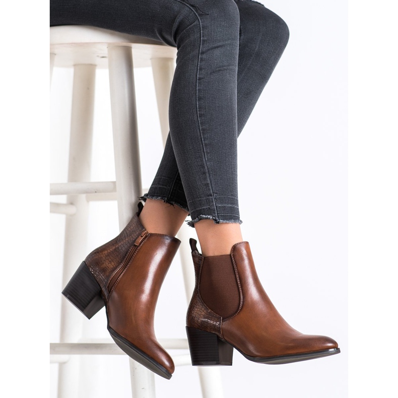 Stivali Sergio Leone alla moda marrone 2