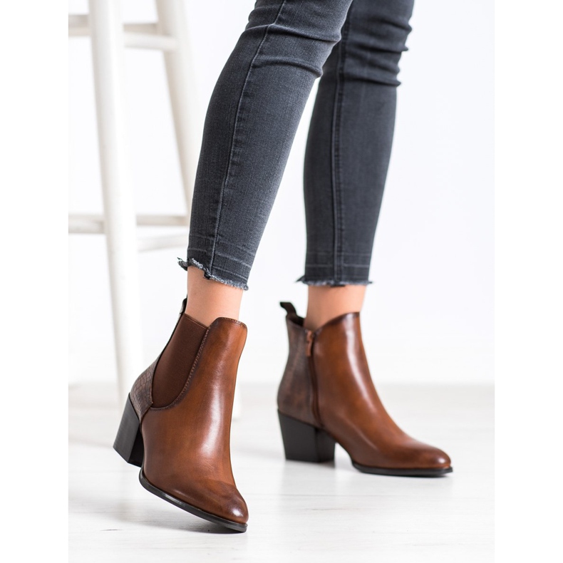 Stivali Sergio Leone alla moda marrone 1