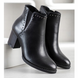 J. Star Stivali classici con decorazioni nero 1