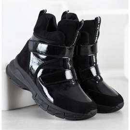 SHELOVET Stivaletti Invernali Con Velcro nero 1