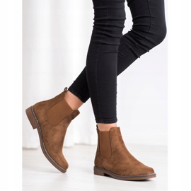 SHELOVET Stivaletti Chelsea cammello marrone 2