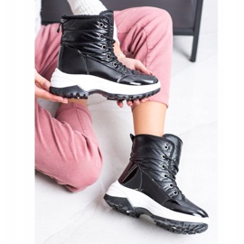 SHELOVET Comodi scarponi da neve neri nero 1